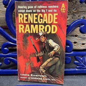 Renegade Ramrod, by Leslie Ernenwein, Vintage Western‎ Avon print 1950